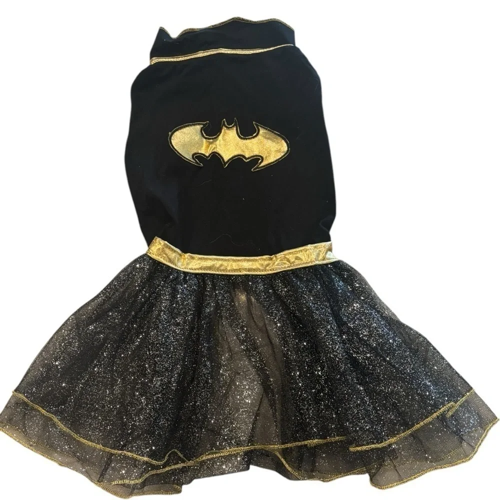 NWOT Black and Gold Batgirl Dog Costume